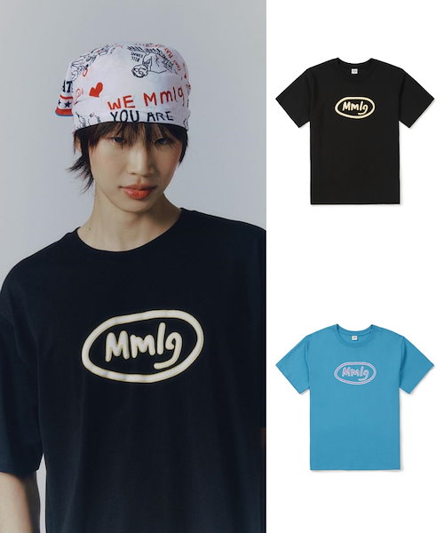 男女兼用★[MMLG] PAPER HF-T 韓国正規品 Qoo10 MMLG PAPER HF-T プリント 半袖 ラ