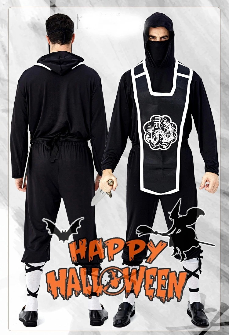 Men s ハロウィン 衣装 大人用 忍者 男性用 メンズ用 忍者 ハロウィーン 王様ハロウィン衣装 忍者 コスプレ 滑稽 コスチューム 4,890円