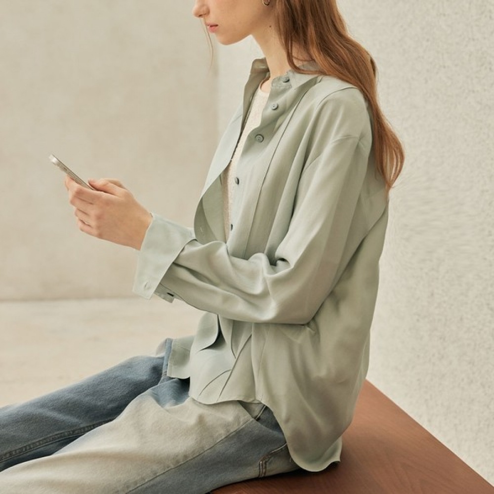 (リアーナニューヨーク) モーダルシースルータイムレスブラウス RSAWBL010