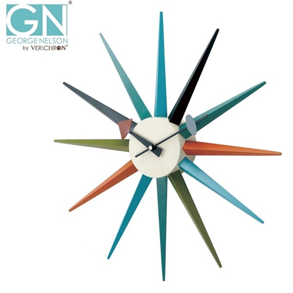 アートなクロック インテリア カラフル ポップ おしゃれ 壁掛け時計 国内正規品 ジョージ・ネルソン 掛け時計 かけ時計 新婚 結婚祝い 引っ越し祝い プレゼント ウォールクロック デザイナーズ 時計