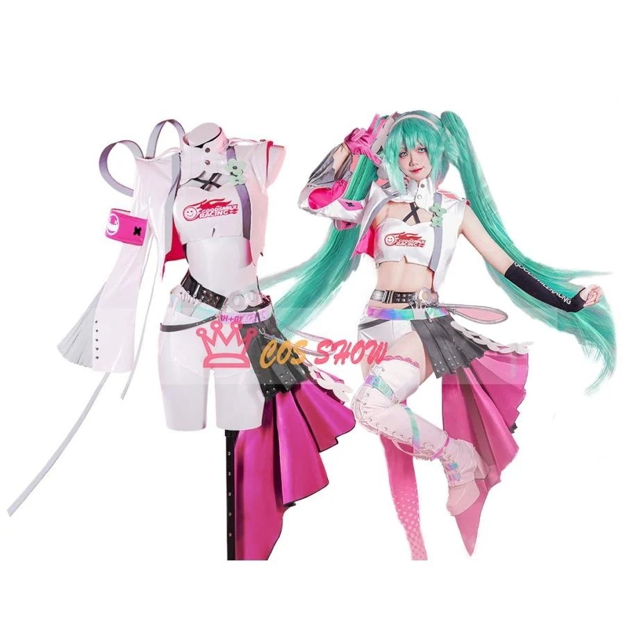 人気商品N0.1 初音ミク レーシングミク2025 コスプレ衣装 ウィッグ能 足カバー付き cosplay 仮装 制服 イベント クリスマス ハロウィン ステージ 文化祭 学園祭
