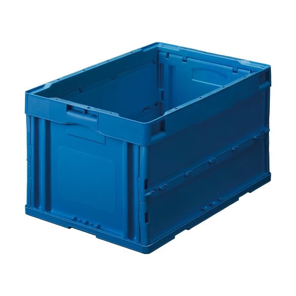 （まとめ） TANOSEE 折りたたみコンテナ 40L ダークブルー 1台 [x10セット] 26,124円