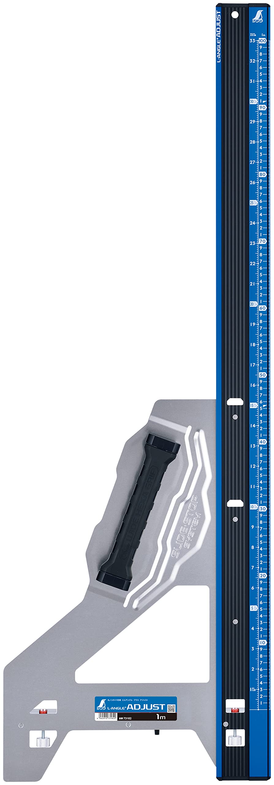 シンワ測定(Shinwa Sokutei) 丸ノコガイド定規 エルアングルPlusアジャスト 1m 併用目盛 73182