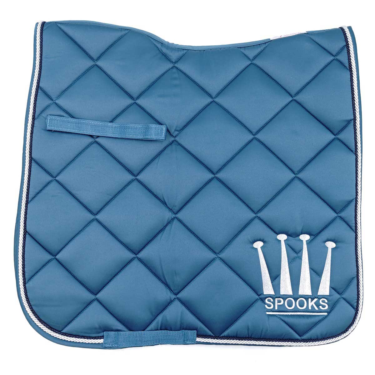 【中古・未使用品】Spooks スプークス Dressage Pad Crown Shiny パッド FULL legion blue 乗馬 馬術