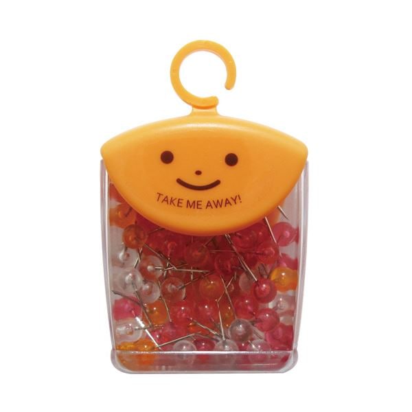 （まとめ）ミツヤ ツレテッテ マップピン頭径Φ6mm クリアフルーツ3色アソート 350本[x3] 5,018円