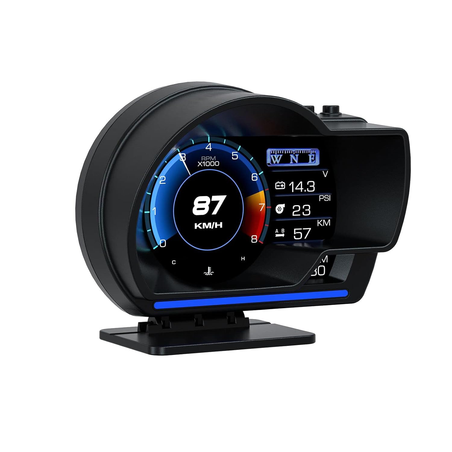 進化版 多機能メーター 最先端 メーター スピードメーター 簡単取り付け 多機能 車載 タコメーター GPS OBD2 両モード HUD 12V