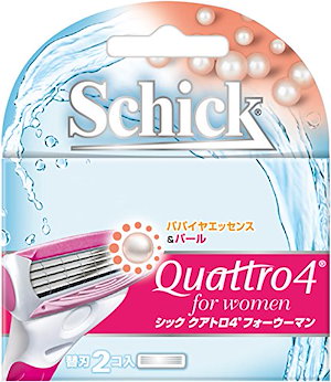 シック Schick クアトロ4フォーウーマン 替刃(2コ入) 女性用 カミソリ