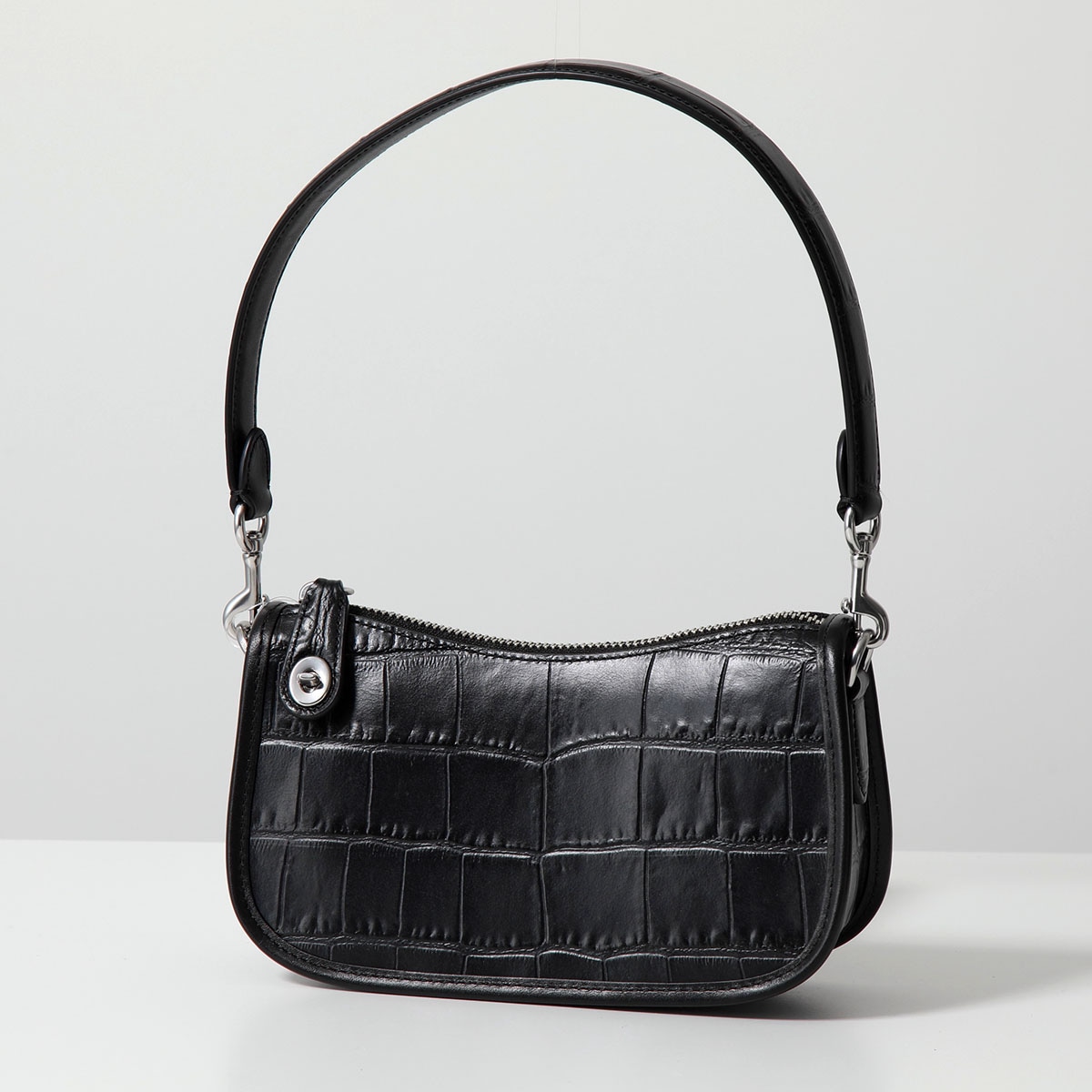 COACH コーチ ハンドバッグ スウィンガー 20 CP024 レディース クロコダイル型押し レザー クラッチバッグ 鞄 LHBLK/LH-BLACK 30,944円
