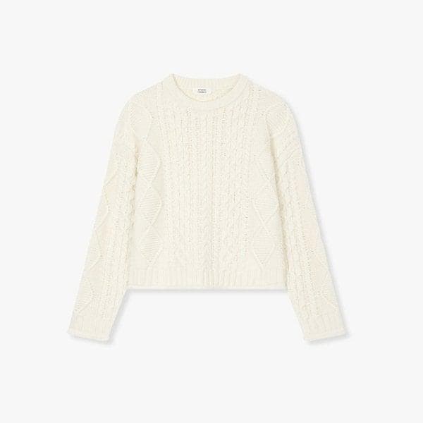 ケーブル編みオーバーサイズニット (9105452118CT)