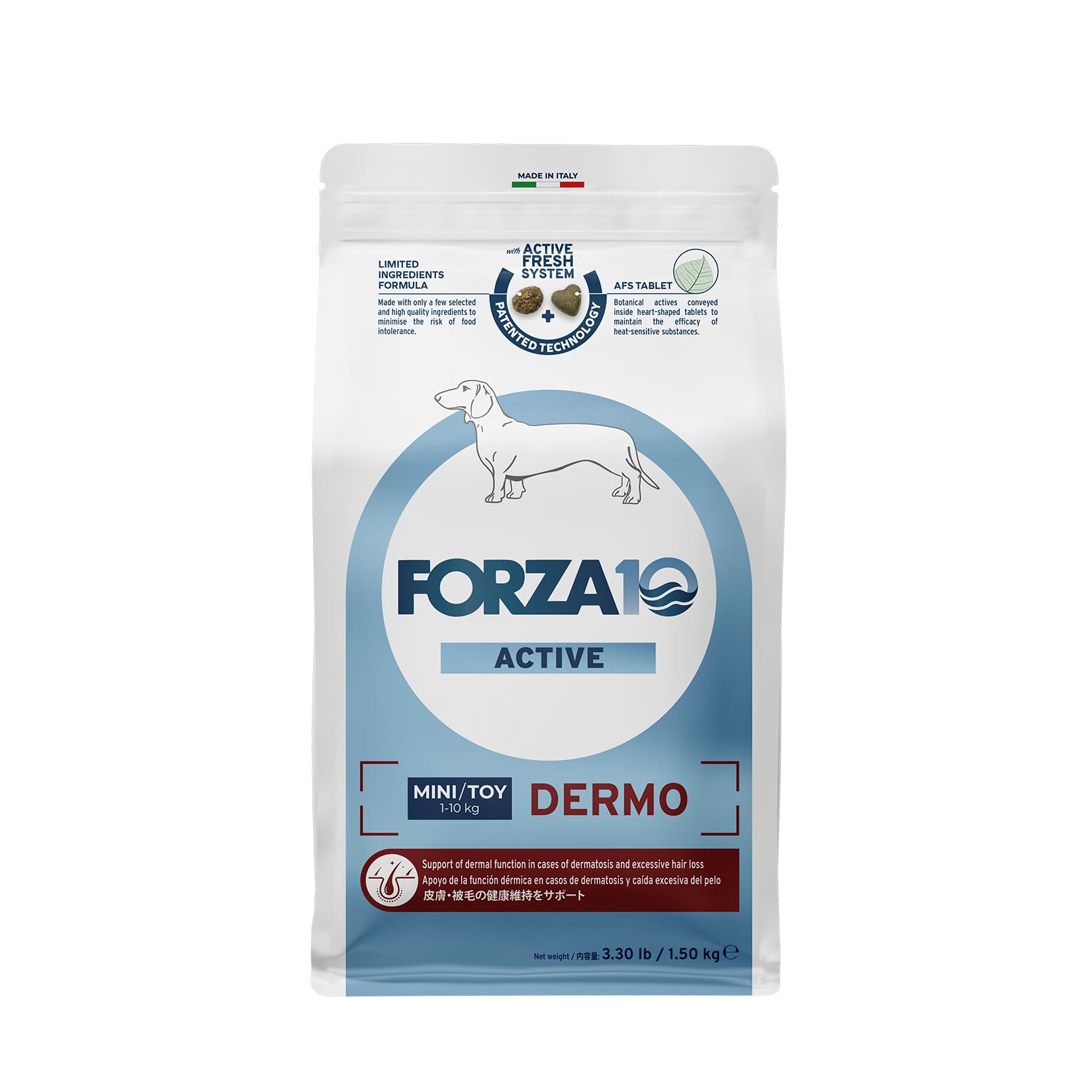 【全国送料無料】 フォルツァ10(Forza10) ドッグフード デルモアクティブ ミニ 1.5kg