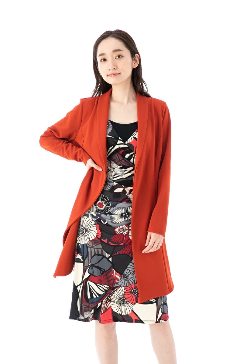 ファス(FAS)ジャケット T1 T2 T3 T4サイズ レディース 長袖 ミドル丈 上品 Fille A Suivre