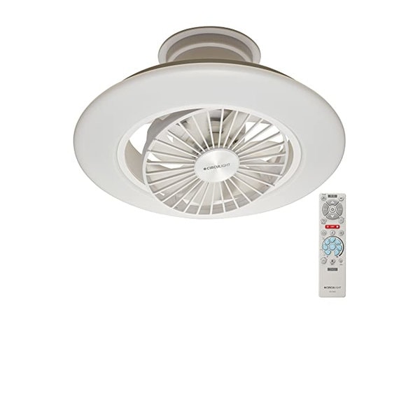 ドウシシャ サーキュライト EZシリーズ スイングモデル シーリングファン 6畳 調光調色タイプ 簡単取り付け