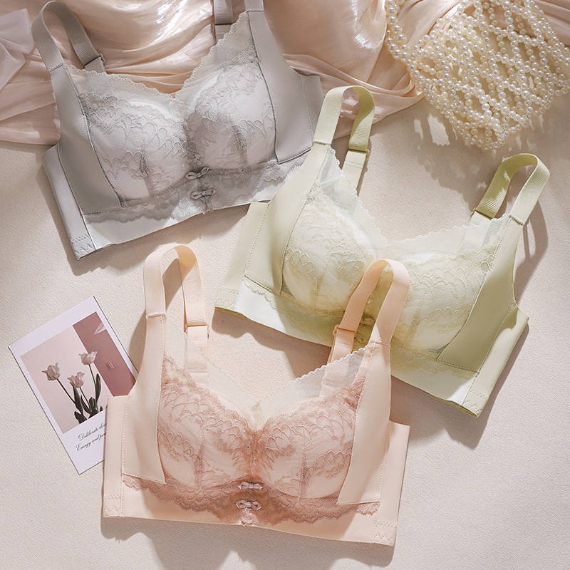 10個セット 無側骨無スチールリングブラ収納副乳調整型下着