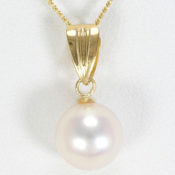 K18 18金 YG イエローゴールド ネックレス パール(真珠) 約40cm ジュエリー 中古 22,089円
