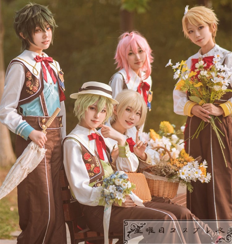 あんスタ スカウト！プリティ5 鳴上嵐 姫宮桃李 影片みか 白鳥藍良 巴日和 コスプレ衣装 コスチューム