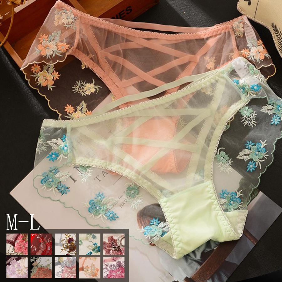 急速出荷ショーツ ショーツレディース レディースショーツ 花柄 レース シースルー バッククロス セクシーショーツ 下着 単品 肌着 50代 40代 30代 可愛い おしゃれ