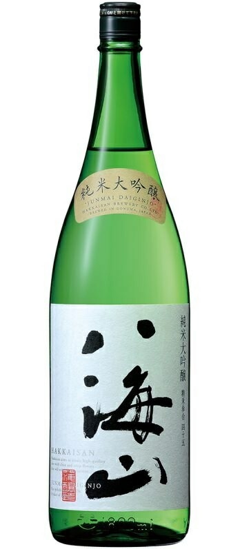 日本酒 八海醸造株式会社純米大吟醸 八海山 1800ml 1.8L 1本【ご注文は6本まで1個口配送可能】