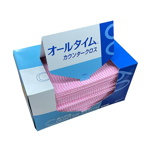 （まとめ） 東京メディカル カウンタークロス 厚口ピンク FT301TM 1パック（60枚） 3セット
