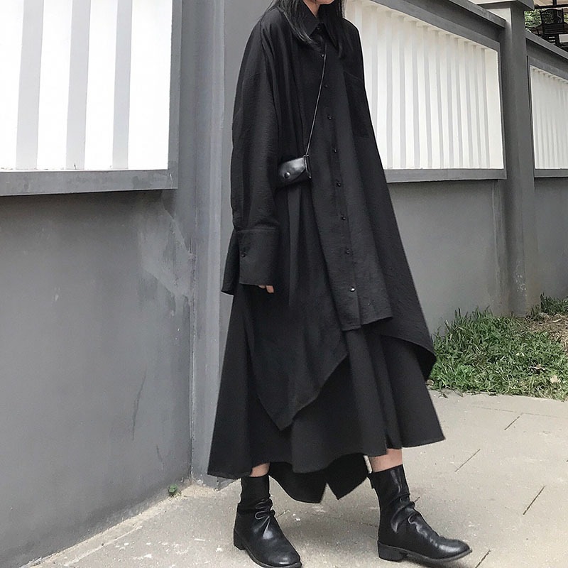 トップス スカート シャツ プリーツスカート 長袖 襟なし かわいい 大人可愛い きれいめ シンプル カジュアル 大人 おしゃれ お洒落 かっこいい 大人可愛い 大人女子 こなれ感 ラフ ガーリー