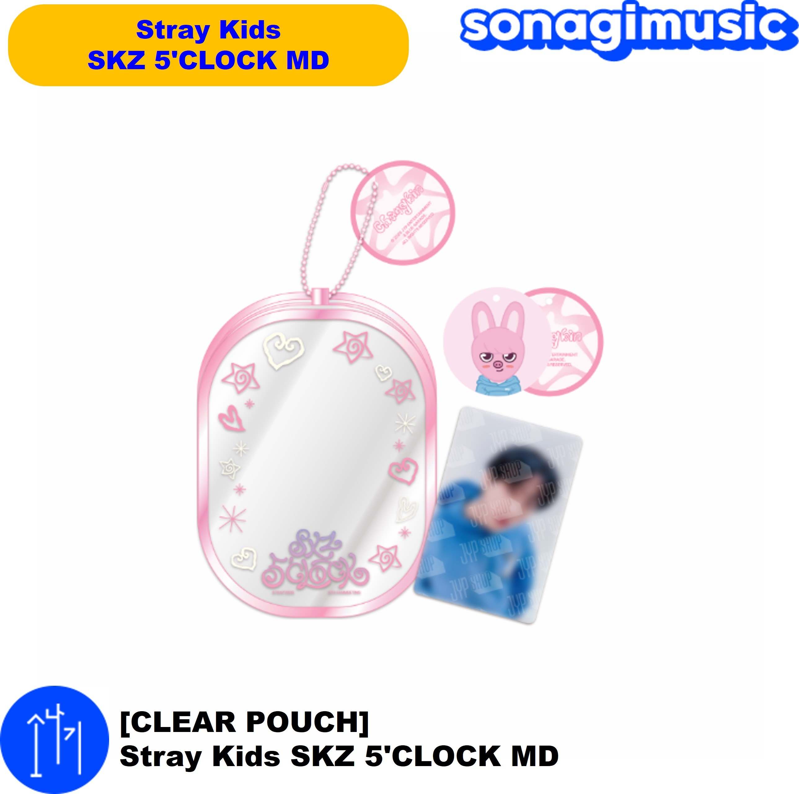 StrayKids ハン ペンミ 5clock クリアポーチ - メルカリ