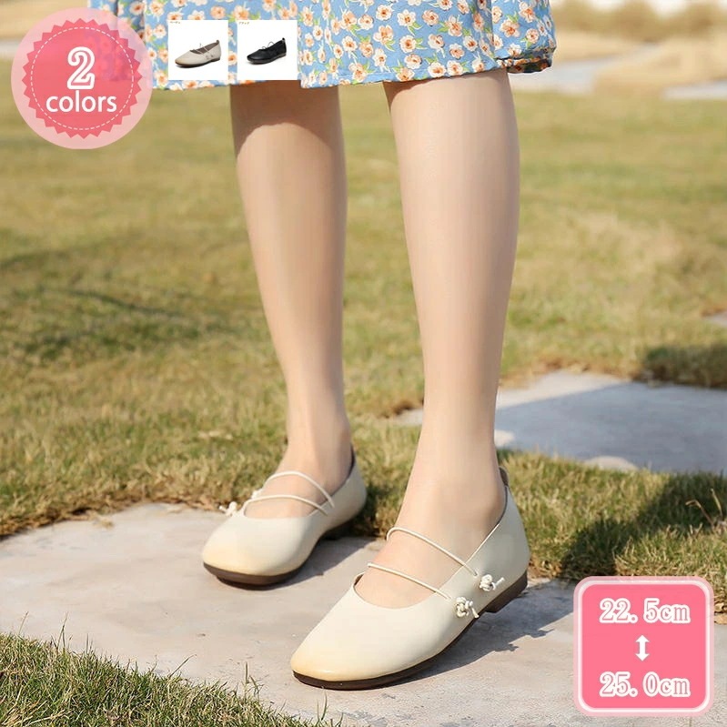 1000円OFFクーポン パンプス 痛くない 脱げない ローヒール ぺたんこ レディース フラットパンプス フラットシューズ 大きいサイズ 女性用 上品 おしゃれ ぺたんこ靴 大人 おしゃれ かわいい