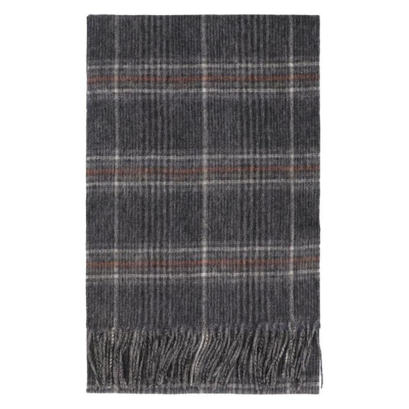 長方形チェックフリンジスカーフ USC0399GY71 GY71GREYNAVY TP948932483
