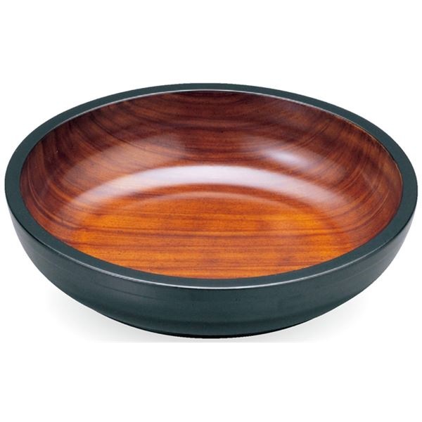 尺2 盛込鉢/和食器 チーク木目 A 直径355mm84mm 日本製 食洗機対応 和食 レストラン 店舗 お店