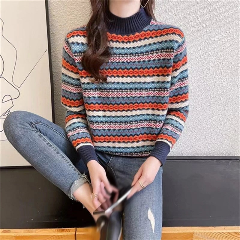 レディース タイトニット ハイネック セーター インナー ニット トップス 春 秋 冬 長袖 ニットソー シンプル 無地 ストレッチ カットソー 着痩せ スリム おしゃれ タートルネック エレガント