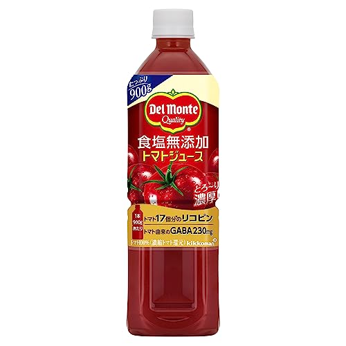 kikkoman(デルモンテ飲料) デルモンテ 食塩無添加 トマトジュース900g×12本 ボトル