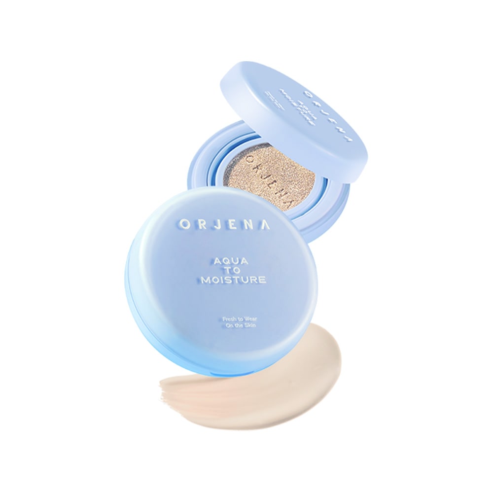 【Orjena】 オルジェナ AQUA-MOISTURE クッション ヴィーガンコスメ 化粧品 低刺激 韓国化粧品 ナチュラル肌 保湿化粧品 7,700円
