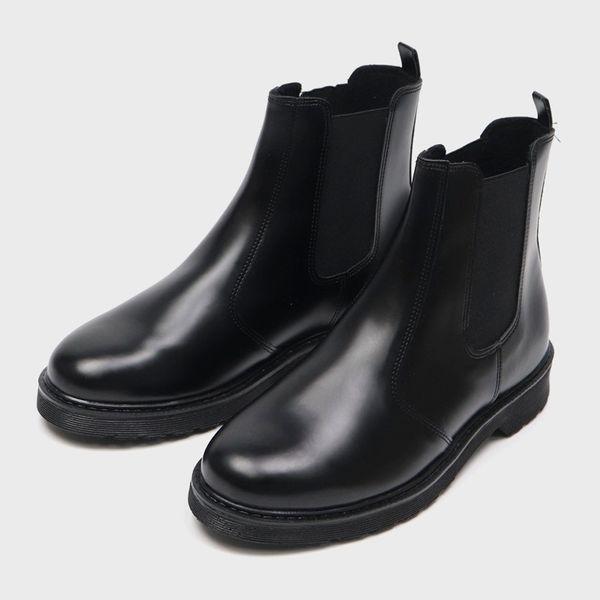 メンズ秋ブーツ 背が高く見えるチェルシーブーツ 4.5cm_P407916561