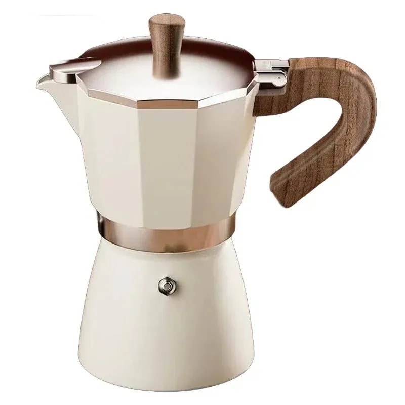 大好評モカポットホームイタリアコーヒー醸造機器手挽きコーヒーマシン濃縮抽出屋外コーヒーポットアップグレードシルバー 300 ミリリットル