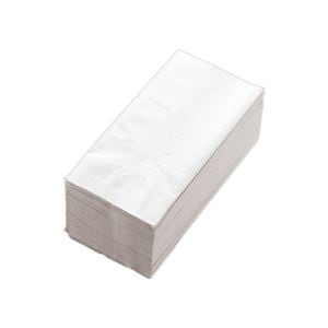 カラーナプキン 2PLY 8つ折 白無地1セット(2000枚:50枚40パック)