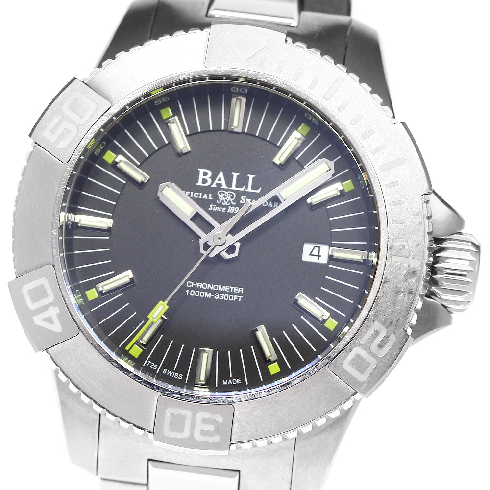 ボールウォッチ BALLWATCH DM3002A-S1CJ-BK エンジニア ハイドロカーボン ディープクエスト 自動巻き メンズ 箱・保証書付_805597【中古】