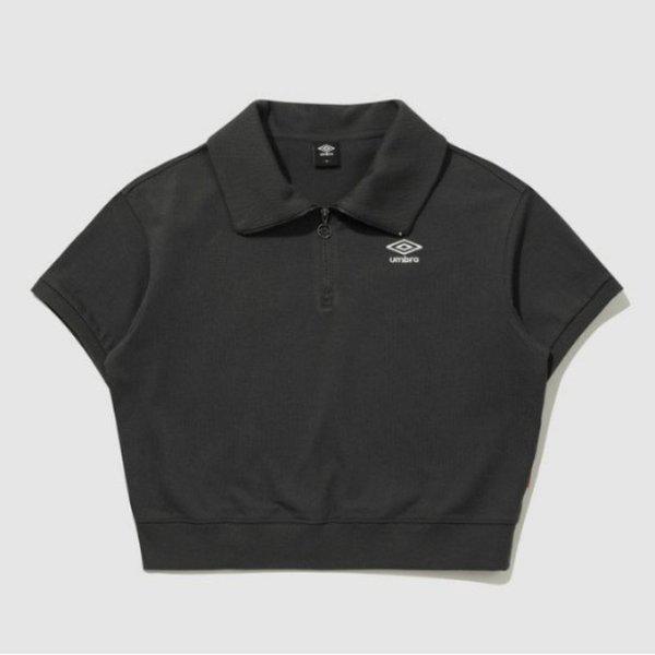 半袖Tシャツ PQA UQ222CFS41-DCH ウーマンズ 半袖カラーTシャツ/ダークチャコール