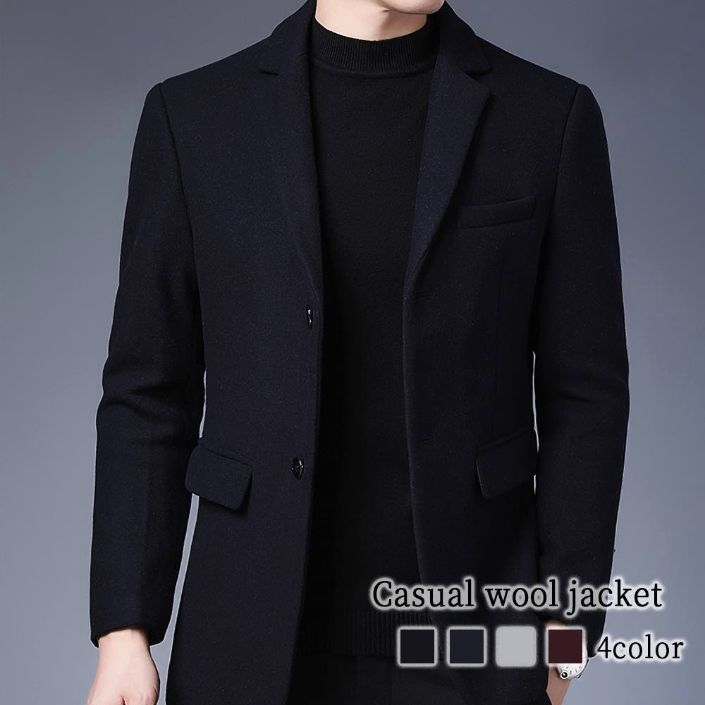 テーラードジャケット メンズ カジュアルウールジャケット 厚手 Tシャツ 中綿 大きい チェック テーラード 30代 冬 秋 カジュアル スーツ コーデュロイ セール ブレザー 40代 アウター 白