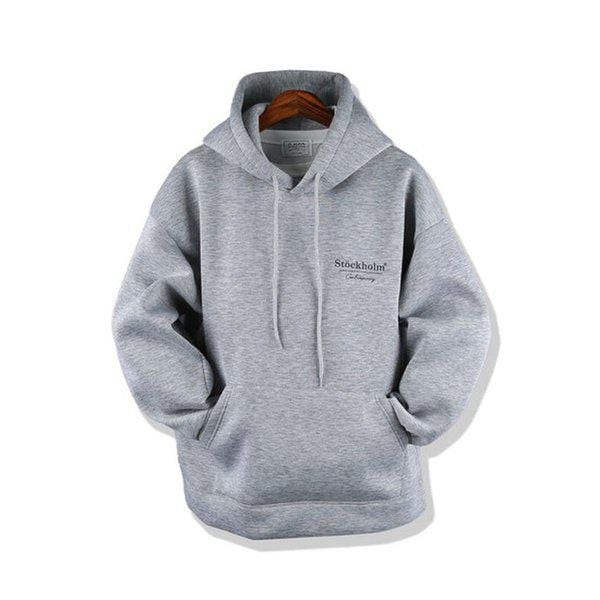 メンズ オーバーサイズ ネオプレン ストック フード付きTシャツ RB-TSA-Q004-グレー