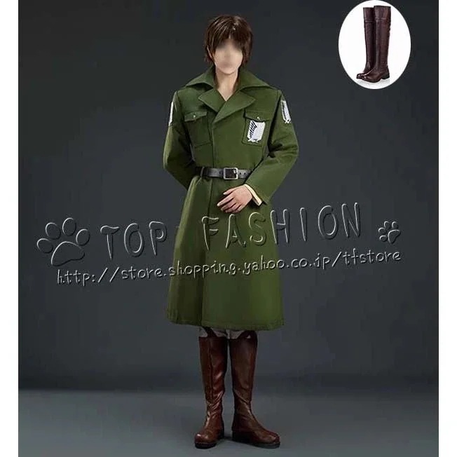 【品質良い 大好評中】進撃の巨人 風 調査兵団 コート コスプレ衣装 ウィッグ cosplay コスチューム ハロウィン クリスマス