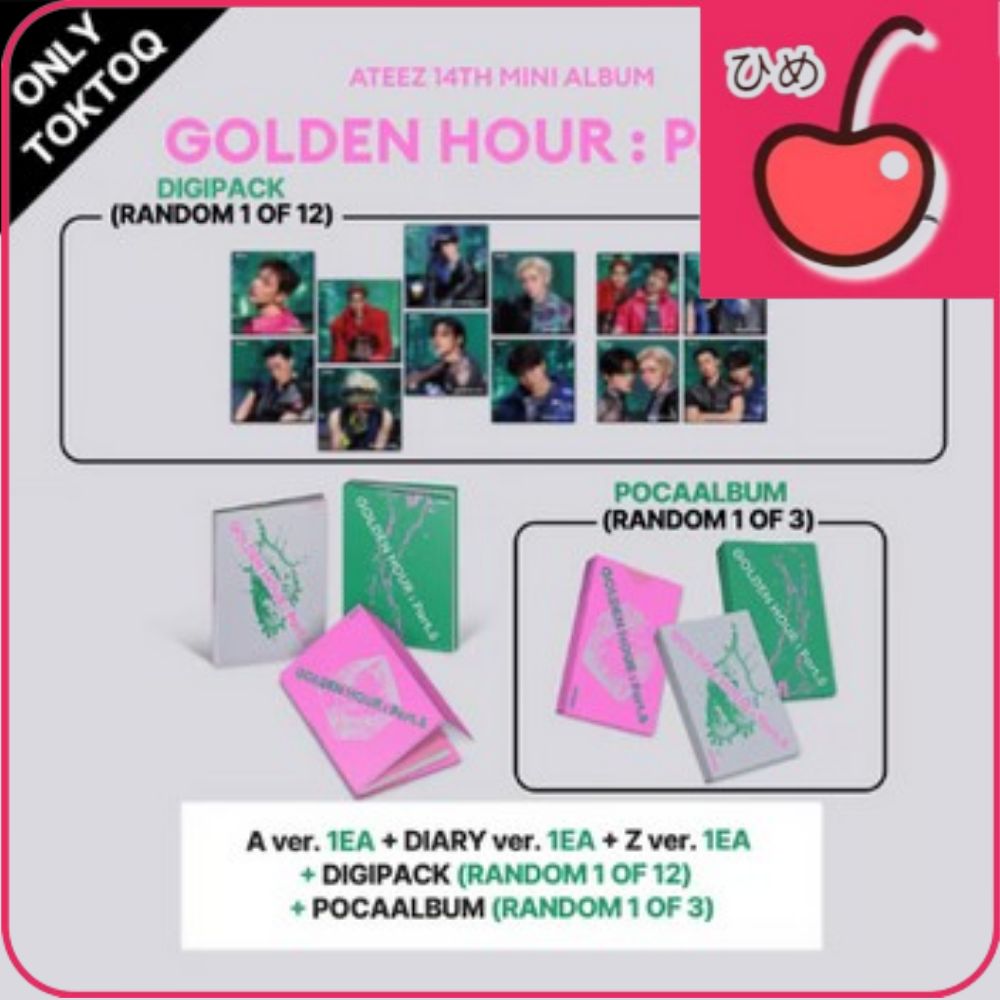 [TOKTOQ SET] ATEEZ - 14TH MINI ALBUM [GOLDEN HOUR : Part.5]