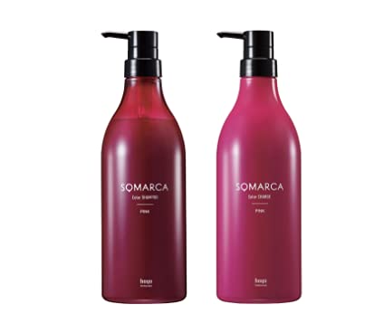 ソマルカ カラーシャンプー ピンク 770ml + カラーチャージ(カラートリートメント) ピンク 750g