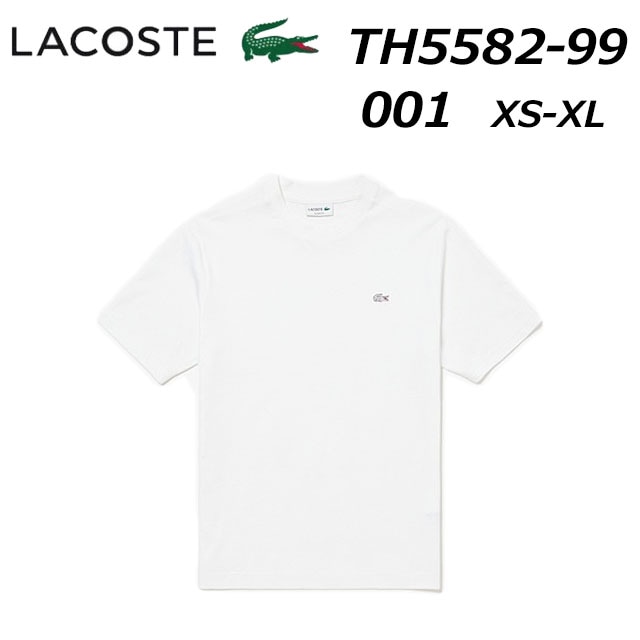 LACOSTE TH5582-99 アウトラインクロッククルーネックTシャツ 半袖 メンズ 返品・交換不可