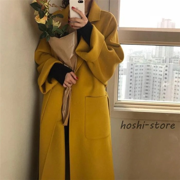 タイムセール ロングコート コート レディース 冬 チェスターコート トレンチコート レディース 秋 ラシャ コート アウター ベルト付き 着痩せ お洒落 上品 30代 40代ロングコート コート2枚