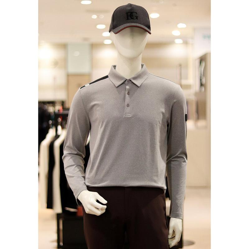 [ゴルフ] ゴルフFW男性肩配色ポロシャツ6J-55203-200 [P003704382]