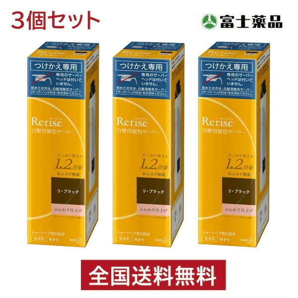 リライズ　白髪用髪色サーバー　ふんわり仕上げ　　　　 　3本 Kao 《セット販売》 花王 リライズ 白髪用髪色サーバー リ