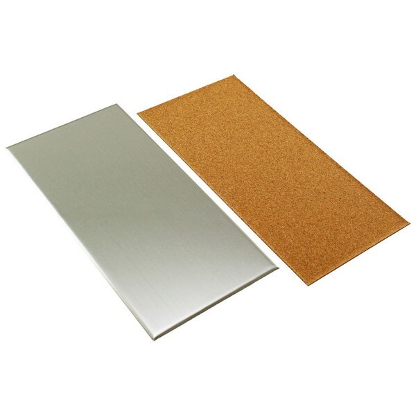 59041 スチールパネル 20x10cm シルバー 25枚入