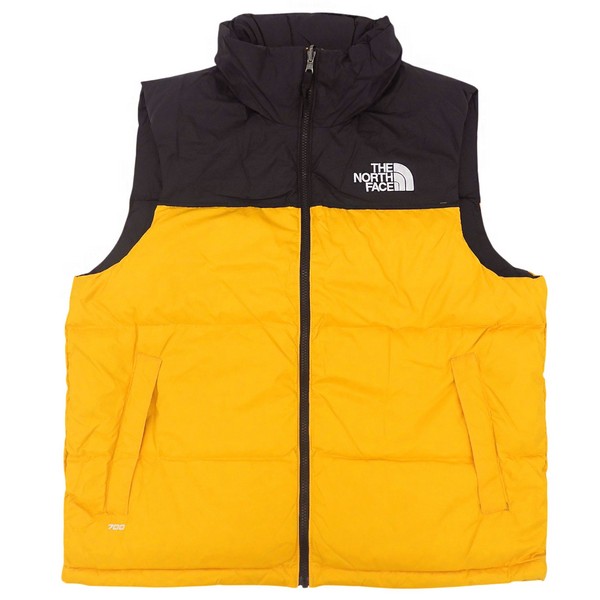 ノースフェイス ダウンベスト メンズ L ナイロン イエロー M 98 RETRO NUPTSE VEST NF0A3JQQ-ZU3-SGBKL THE NORTH FACE