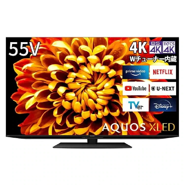 SHARP シャープ 4T-C55DP1 4K内蔵 液晶テレビ AQUOS アクオス 55V型 DP1ライン AndroidTV