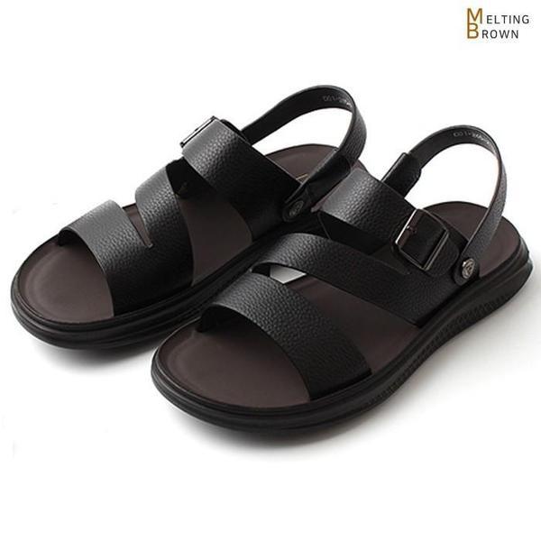 メンズ夏サンダル 男性 ビーチレザーサンダル AL01