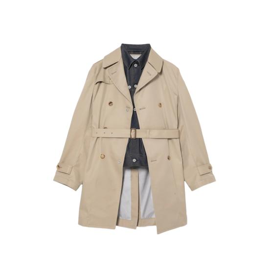 JUNYA WATANABE Men Coats WQ C002 BEIND NEUTRALS BLUE