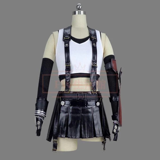 【新品開催 即納】FINAL FANTASY VII ファイナルファンタジーVII リメイク ティファ・ロックハート コスプレ衣装 変装 仮装 コスチューム